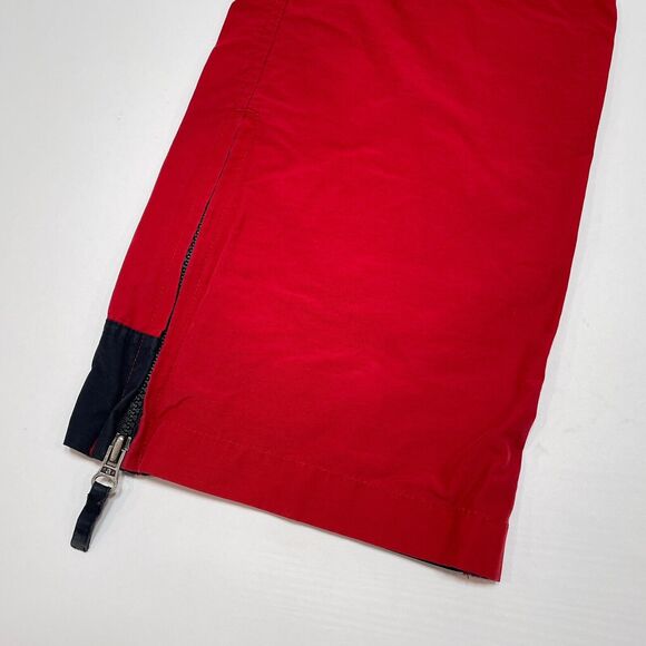 Vintage Abercrombie Pants Boys Size 16 Red Cargo Ankle Zip Straight Leg Y2K - Picture 6 of 10